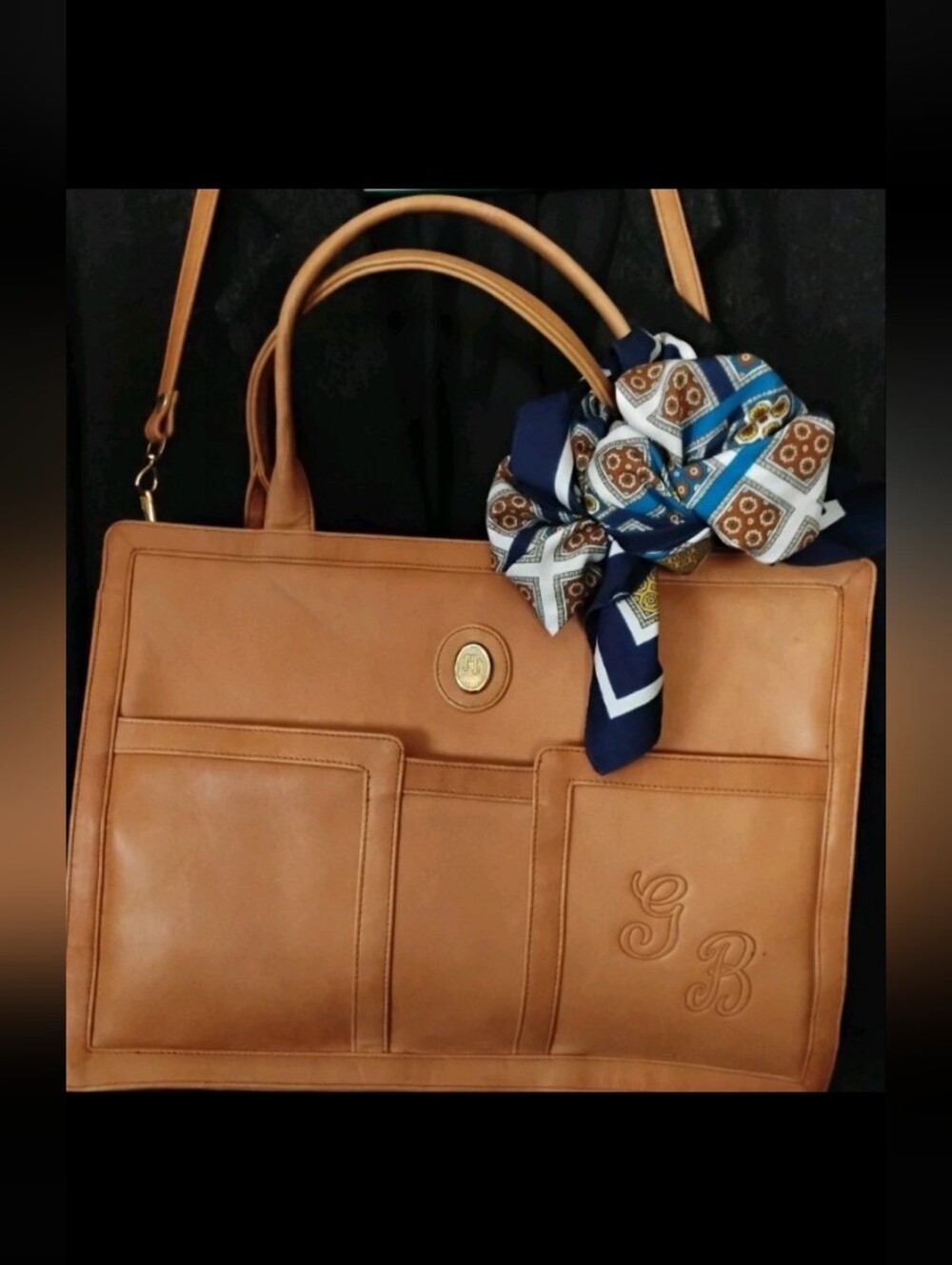 NWOTVintage FS Originals tan leather shoulder  purse / 90s fashion / 1990s style